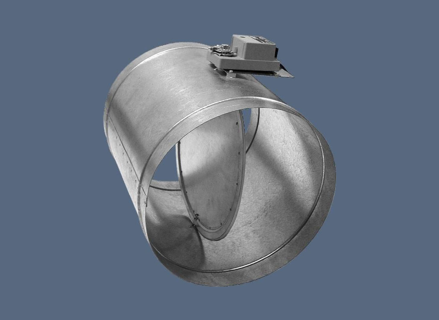 Регулировочная заслонка круглая герметичная RKKTM